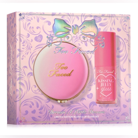 Too Faced Dream A Little Dream Blush & Lip Gloss Set Limited Edition 2025 - Picture 2 of 8